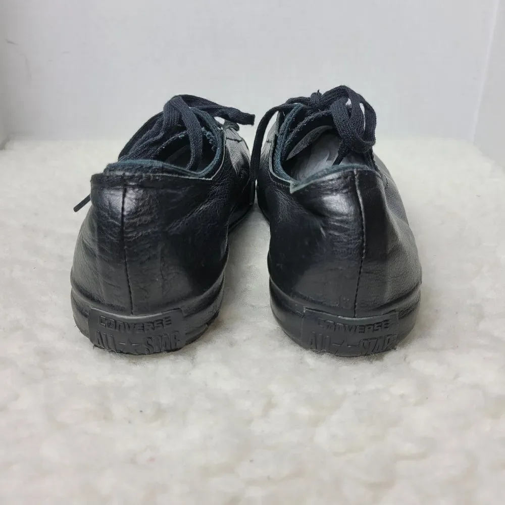Converse C T All Star High Line Shroud Ox Women's Sneaker Size 8 Black Leather